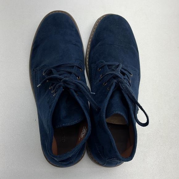 Old Navy Blue Faux Suede Lace Up Casual Chukka Boot Men’s Size 10 - Picture 6 of 10